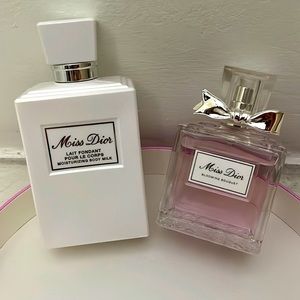 Miss Dior Blooming Bouquet perfume and body milk.